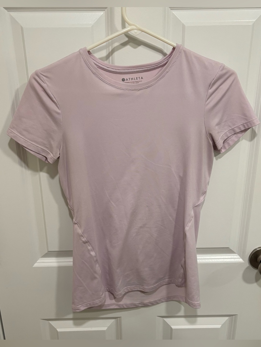 Athleta Classic Salmon Pink Athletic T-Shirt Womens U.S. XXS